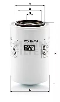 Mann-Filter WD 10 004 фільтр, робоча Сантехніка