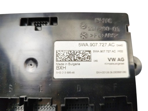 modulo Centralina CLIMATIZZATORE ARIA CONDIZIONATA SKODA OCTAVIA IV AUDI A3 8Y 5WA907727AC
