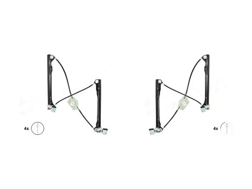 111 700699 - 2 склопідйомники TOPRAN FRONT L+R для SEAT LEON 1, LEON I, TOLEDO 2