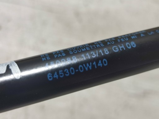 Lexus RC 2019 shock absorber / damper of the rear bonnet boot