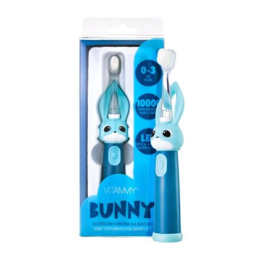 ДИТЯЧА ЗВУКОВА ЩІТКА VITAMMY BUNNY BLUE