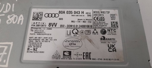 Audi Q5 SQ5 FY 2024rModul MMI 80A035043H (QR7)