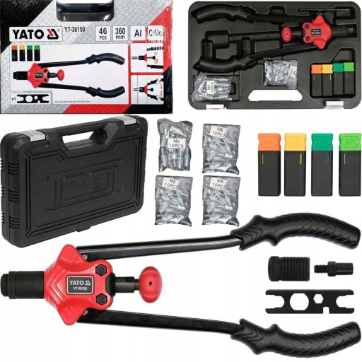 РУЧНОЙ ЗАКЛЕПОЧНИК ДЛЯ НАБОР ЗАКЛЕПОЧНЫХ БЛОКОВ M4-M8 46 EL