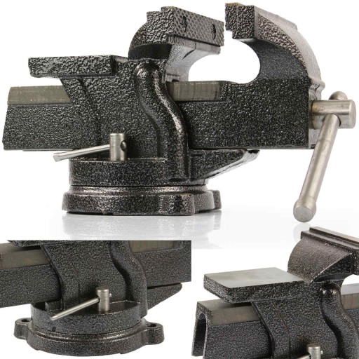 ТИСКИ СЛЕСАРНЫЕ ПОВОРОТНЫЕ 150 ММ ПРОЧНЫЕ С НАКОВАЛЬНЕЙ