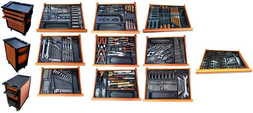 ТЕЛЕЖКА ДЛЯ МАСТЕРСКИХ CORONA 570 EL, 10 ЯЩИКОВ МАКС.