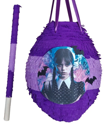 WEDNESDAY ADDAMS Birthday Піньята 85 см + ПАЛИЦЯ