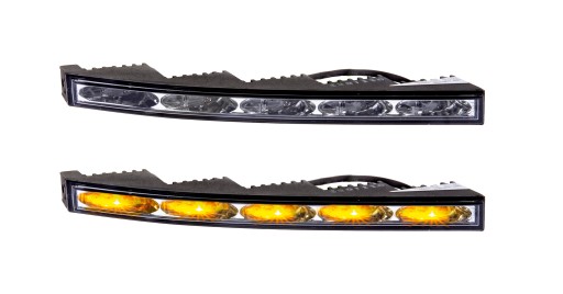 8 - СВІТЛОДІОДНИЙ ПОКАЖЧИК ПОВОРОТУ 5-ДІОДНИЙ ТОНКИЙ ЛІНІЙНИЙ 12/24 КОМПЛЕКТ