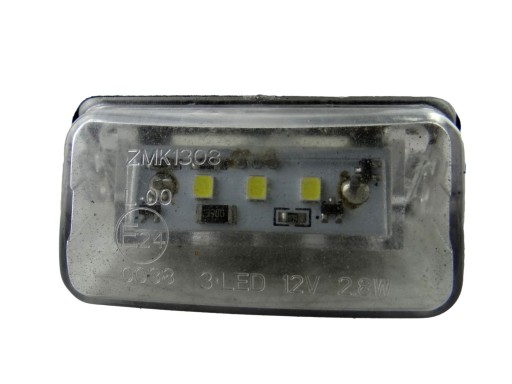 light signs REJSTRACYJNEJ PEUGEOT 206 ZMK1308