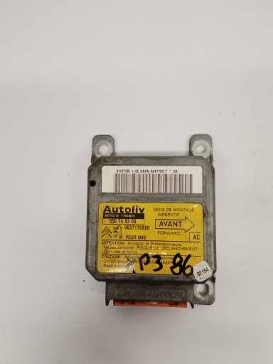 modulo Centralina sensor airbag Peugeot Partner 550748300 9637176880