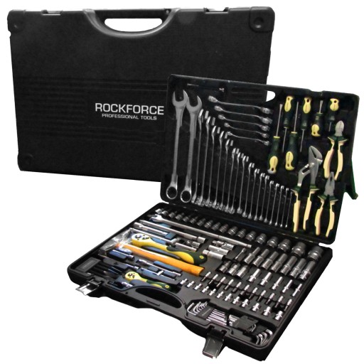 Набор торцовых ключей 128 шт. ЧЕХОЛ ДЛЯ ИНСТРУМЕНТОВ ROCKFORCE