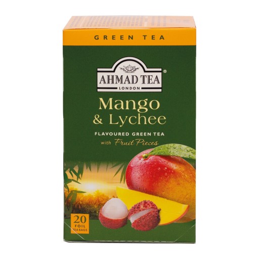 Ahmad Tea zielona mango i liczi 20 tb