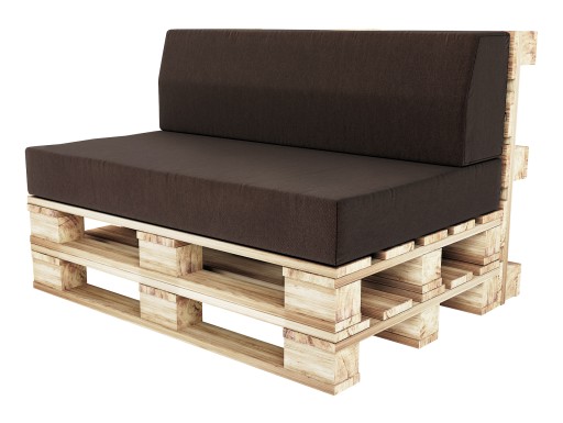 Poduchy ogrodowe na euro palety siedzisko Pianka 120x78x15