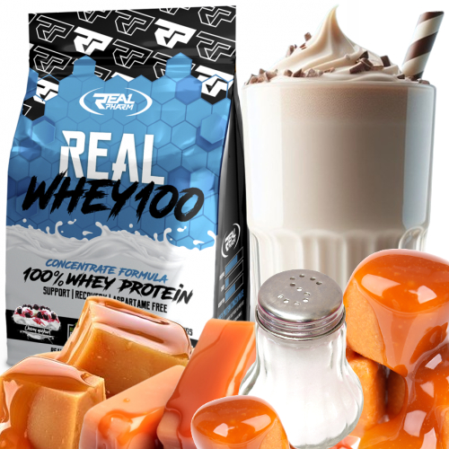 Real Pharm Real Whey 100 - 2000 g Slaný karamel