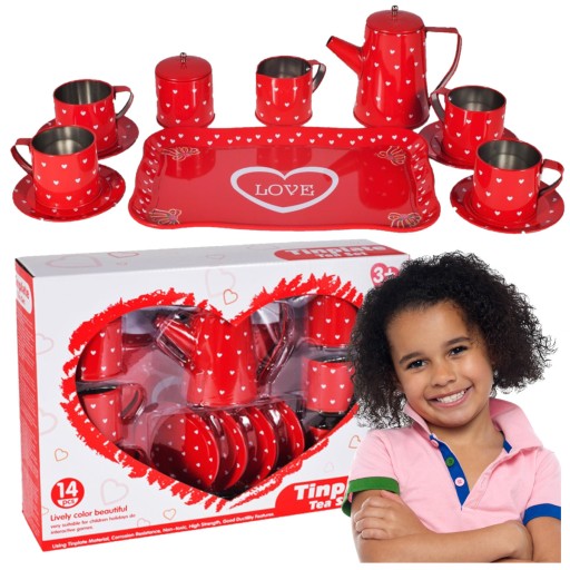 МЕТАЛЕВИЙ ЧАЙНИЙ НАБІР, ДИТЯЧИЙ ЧАЙНИЙ СЕРВІЗ