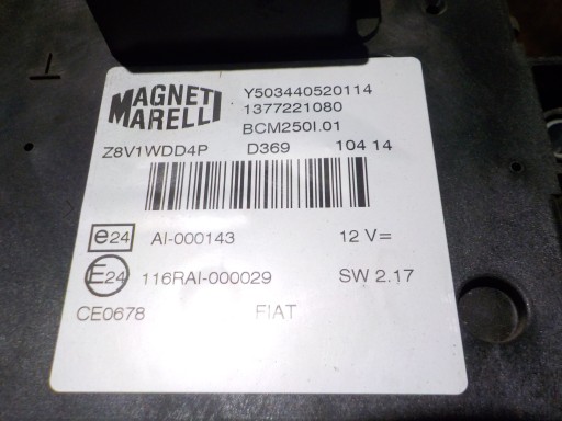 PEUGEOT BIPPER Module BSI UCH 1377221080 D369