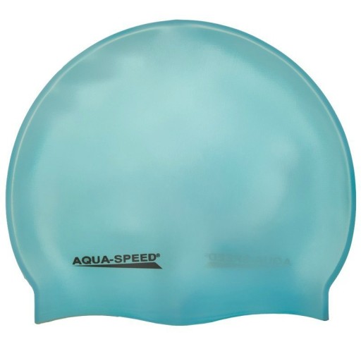 Шапочка для плавання доросла Aqua-Speed \u200b\u200bсиліконова, бірюзова