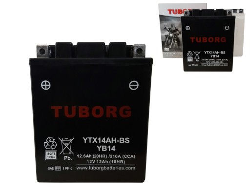 Аккумулятор YTX14AH-BS 12V 12ah 210A Agm Tuborg