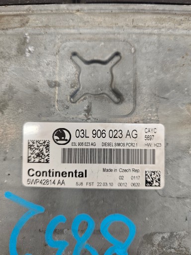 Ordinateur Moteur VW AUDI SKODA SEAT 1.6TDI 03L906023AG 5WP42814AA