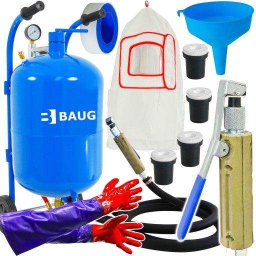 СИФОН ПЕСКОСТРОЙНАЯ МАШИНА МОБИЛЬНАЯ 38Л + ПИСТОЛЕТ + НАСАДКИ + НАБОР ШЛАНГОВ