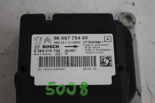 module SENSOR airbag 9666775480 PEUGEOT 5008 and