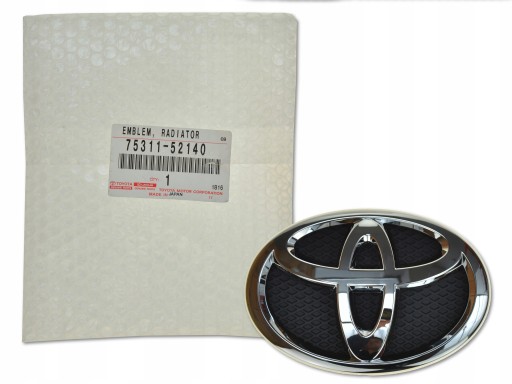 75311-52140 - TOYOTA YARIS II 05-11 ЕМБЛЕМА ЛОГОТИП КАПОТ СПЕРЕДУ