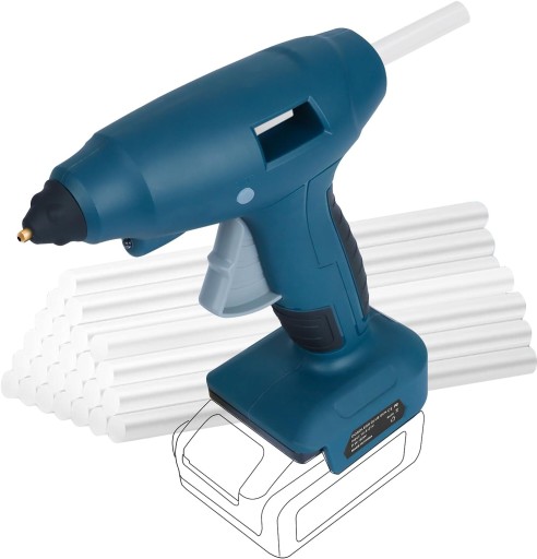 Аккумуляторный клеевой пистолет 18 В для склеивания с аккумулятором + клей