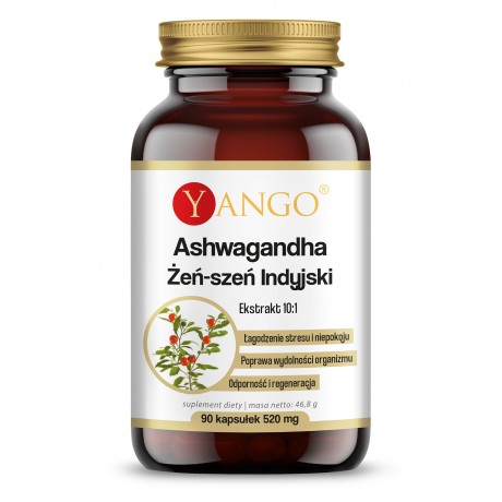 Ashwaganda 90 kaps. 430mg ženšen vege YANGO