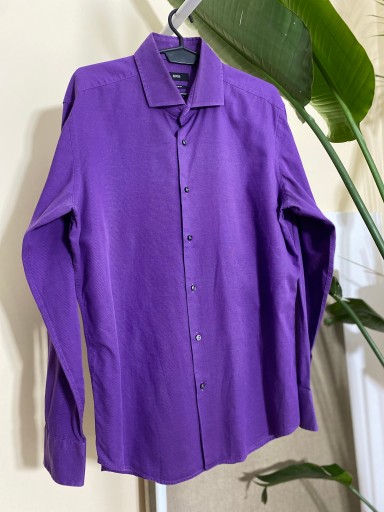 Męska koszula fioletowa HUGO BOSS r. XL