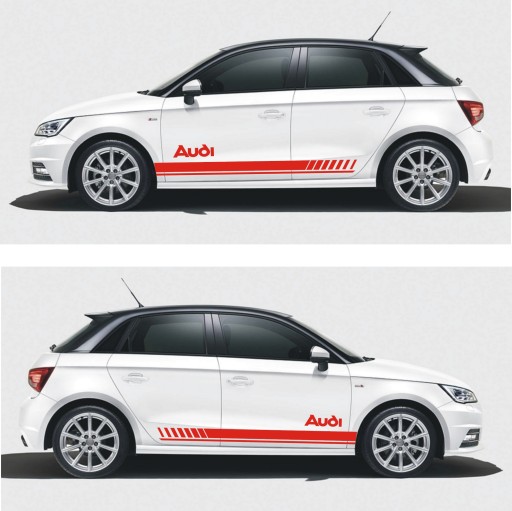 AUDI ремни 180 см тюнинг наклейки разных цветов