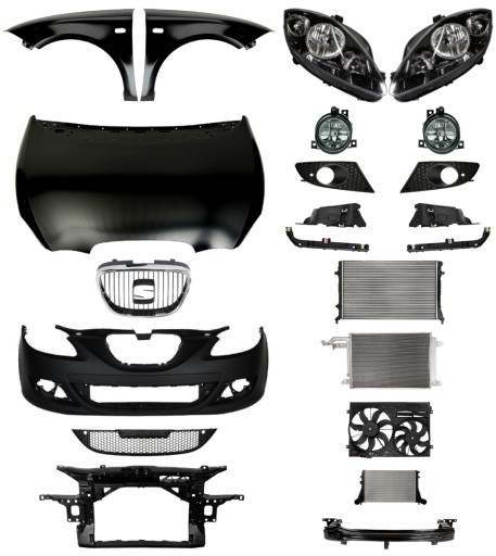 2293 - Seat Leon 05-09 Ремінь бампера Капот Крило