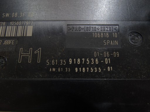module control unit KOMFORTU BMW E90 E91 LCI OE 9187536 (24235026)