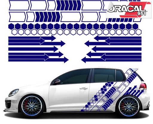 Авто тема графіка наклейки 4 листа кольору