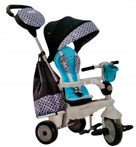 Триколісний велосипед Smart Trike STL1018 Білий, Чорний, Синій