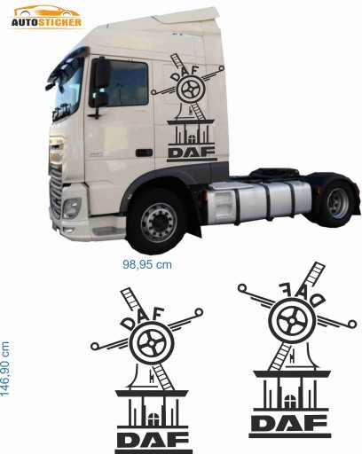 НАКЛЕЙКИ DAF TRUCK НАКЛЕЙКИ ДЛЯ КАБИНЫ ГРУЗОВИКА