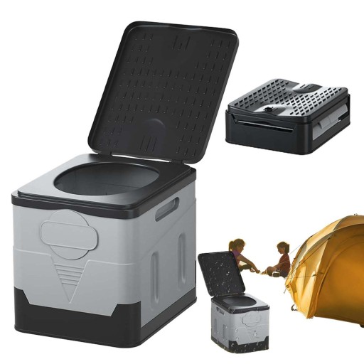 6SP0324//OPH - ТУАЛЕТ ВІДКРИТИЙ СКЛАДАНИЙ ПОРТАТИВНИЙ АВТОМОБІЛЬ КЕМПІНГ ПОДОРОЖІ 200 КГ 20Л