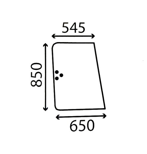7700016530 - БОКОВОЕ ОКНО RENAULT CABIN TX.TS.TZ - ПРИКЛЕЕННОЕ