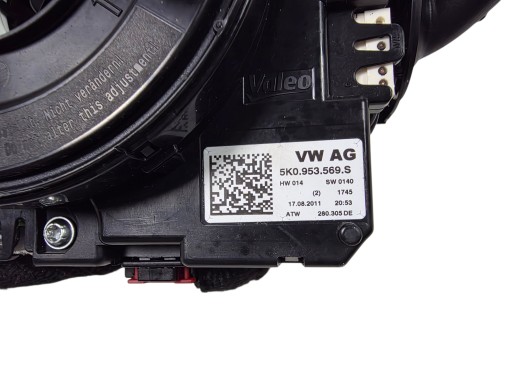 VW AUDI SKODA switch ring ZWIJAK 5K0953569S ORG.