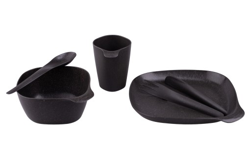 Набір практичного пластикового посуду