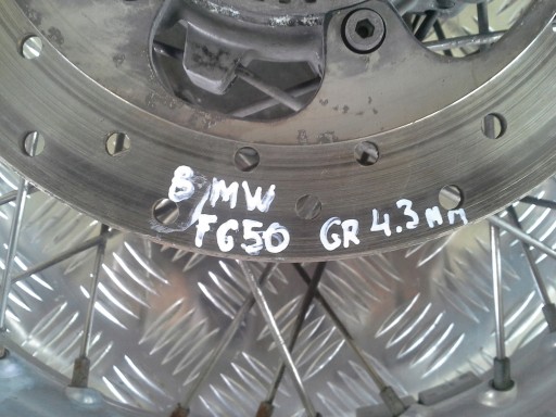 123456863 - BMW F650 GS тормозной диск задний задний