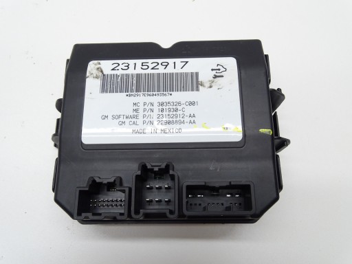 16409390437 - Модуль контролера задньої кришки багажника opel insignia a lift 17r 23152917