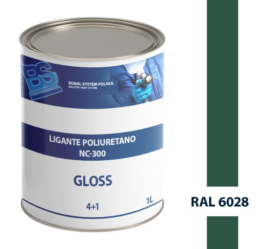 BEMAL СУДНОВА ФАРБА-ПОЛІУРЕТАНОВИЙ ЛАК-1L-RAL 6028
