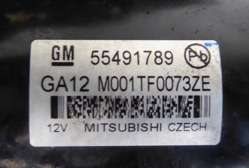 starter OPEL ASTRA K 1.6 CDTI BITURBO