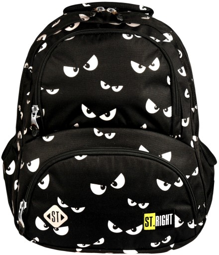 Рюкзак шкільний багатокамерний ST.RIGHT білий, чорний