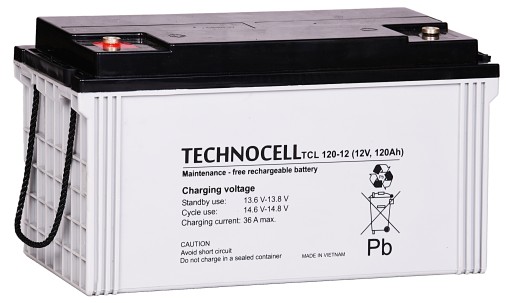 Необслуживаемая буферная батарея agm vrla 12v120ah