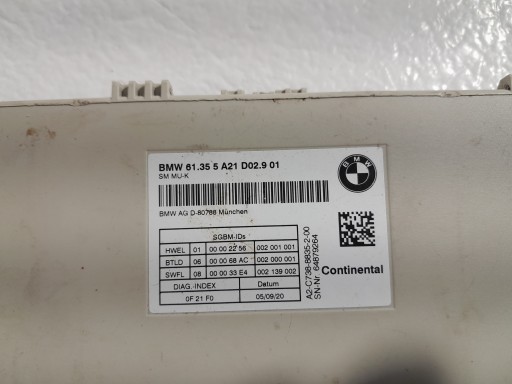 BMW X5 G05 X7 G07 module control unit seat 5A21D02