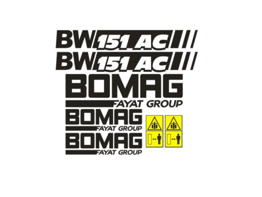 151AC - Наклейки BOMAG 151 AC