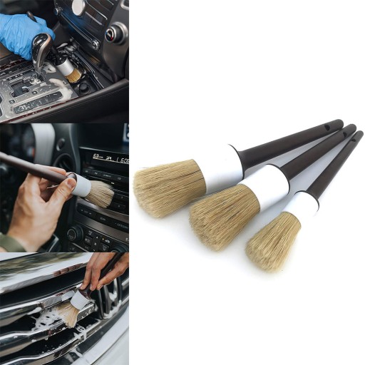 3pcs Detail Brushes Wet dry Cleaning Brushes Soft