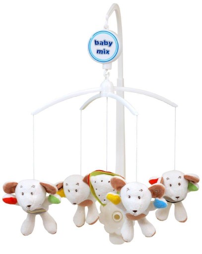 МУЗИЧНА ШКАТУЛКА ПЛЮШЕВА КАРУСЕЛЬ ДЛЯ ЛІЖЕЧКА КАРУСЕЛЬ