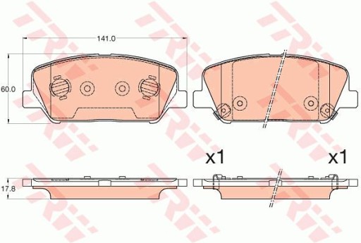 КОЛОДКИ HAM. KIA P. CEED- CERATO- PRO CEED 1.0- 1.6 12- изображение 1