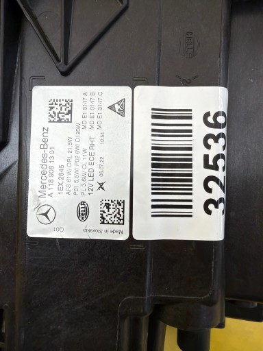 light left Mercedes CLA W118 Lift Full Led Multibeam A1189061301